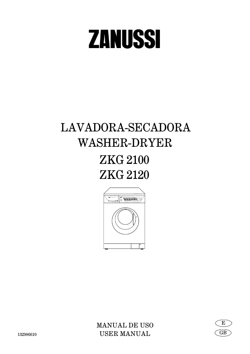 Página 1 del manual Manual de usuario Zanussi ZKG2100