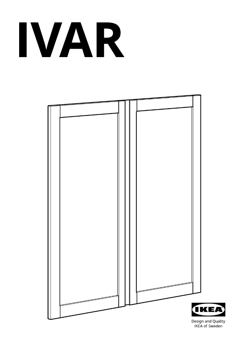 Página 1 del manual Manual de usuario Ikea IVAR 705.345.65