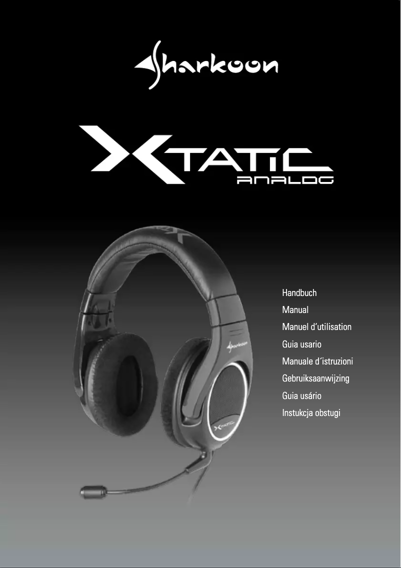 Página nº 1 - Manual de usuario Sharkoon X-Tatic Analog 5.1