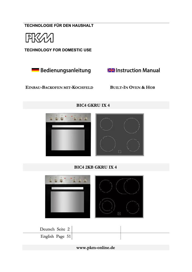 Página nº 1 - Manual de usuario PKM BIC4 GKRU IX4