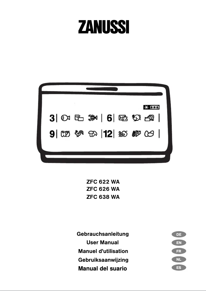 Página nº 1 - Manual de usuario Zanussi ZFC 622 WA