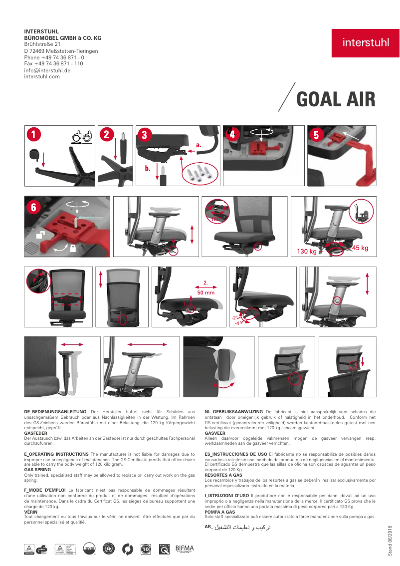 Imagen de la primera página del manual del dispositivo Goal-Air 172G