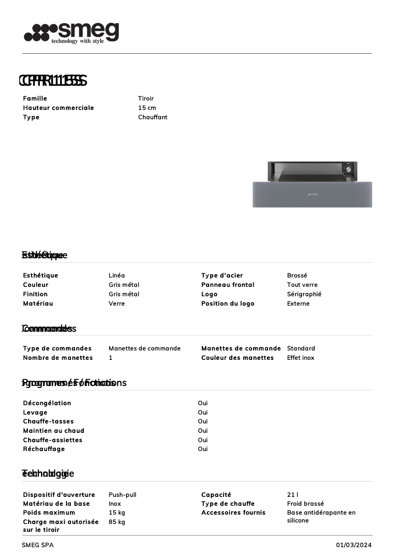 Imagen de la primera página del manual del dispositivo CPR115S