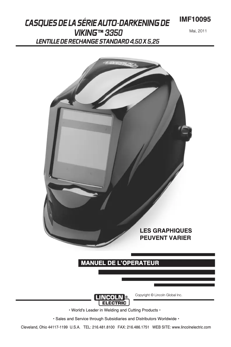 Página nº 1 - Manual de usuario Lincoln Electric VIKING 3350