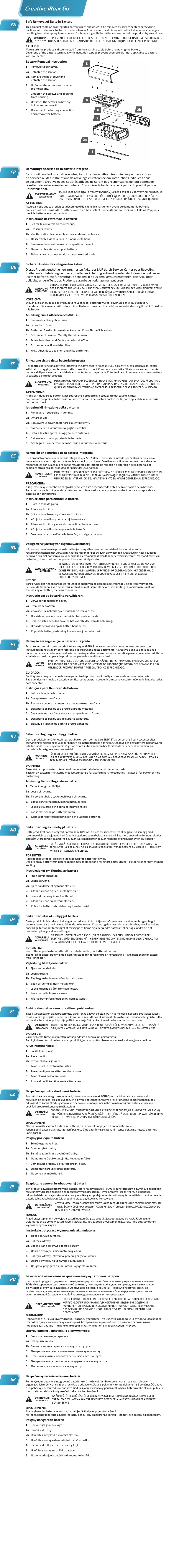 Página nº 1 - Manual de usuario Creative iRoar Go