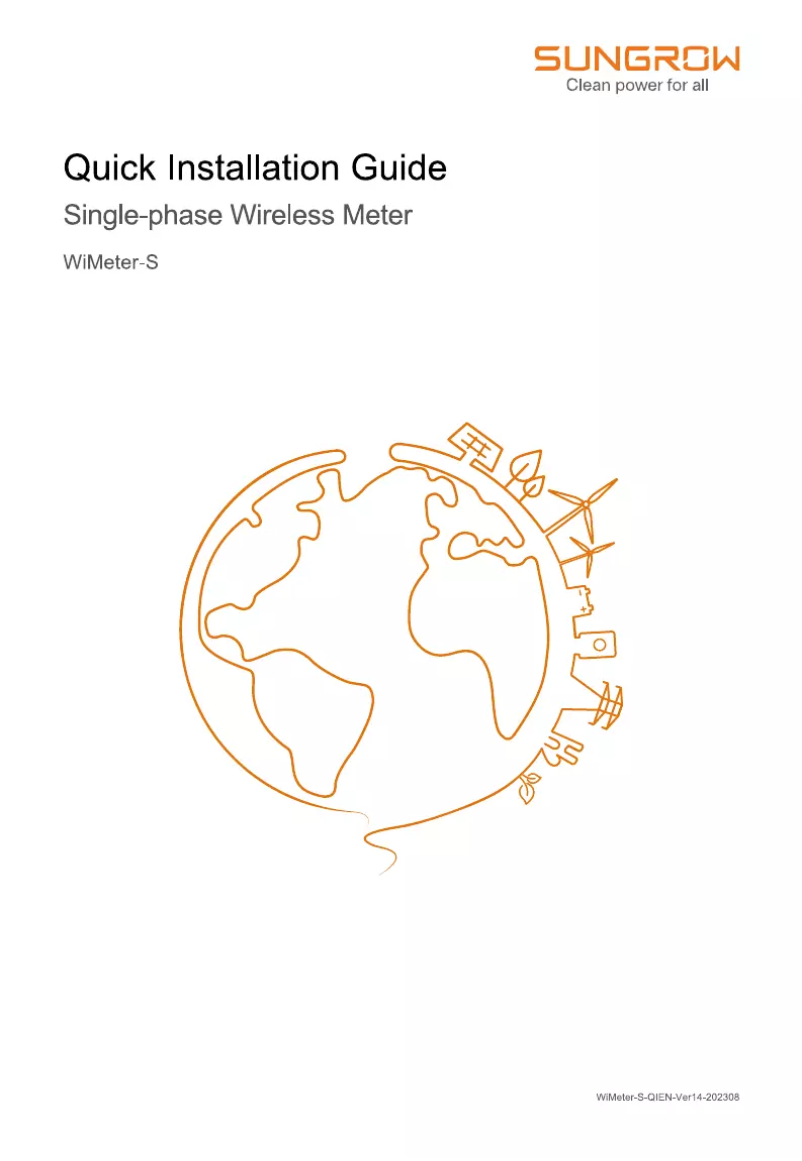 Página 1 del manual Manual de usuario Sungrow WiMeter-S