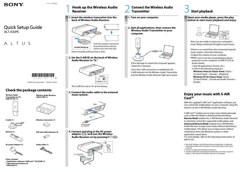 Imagen de la primera página del manual del dispositivo Altus ALT-A33PC