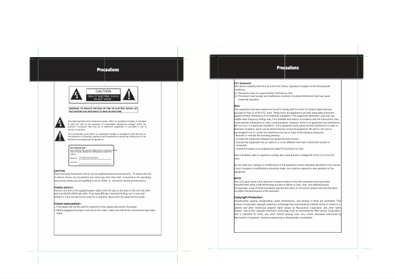 Imagen de la primera página del manual del dispositivo TF-TV2617