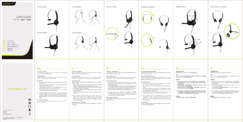 Página 1 del manual Manual de usuario Addasound Crystal 2822