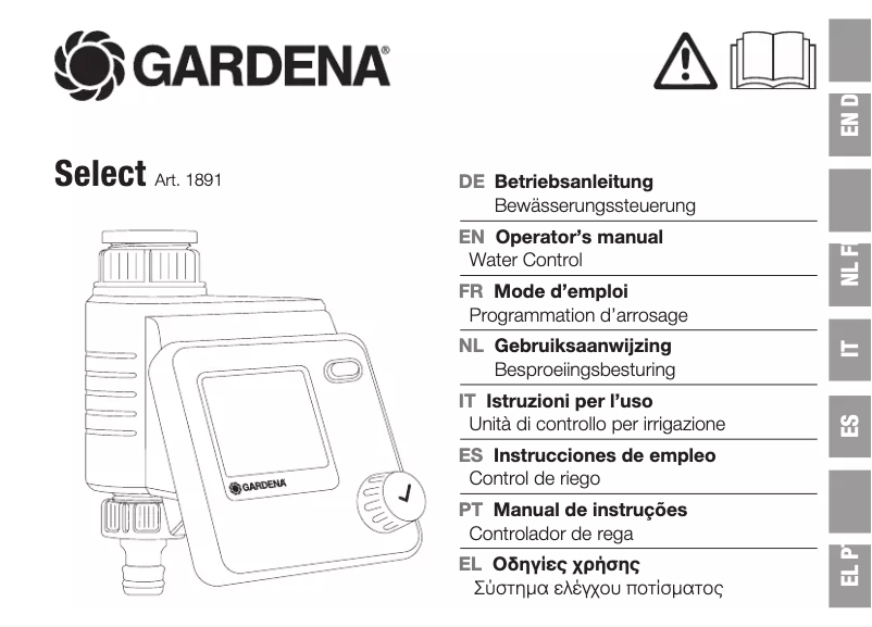 Página 1 del manual Manual de usuario Gardena Select 1891