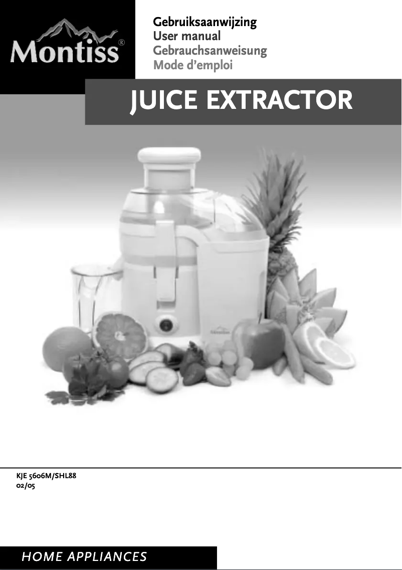 Imagen de la primera página del manual del dispositivo SHL88