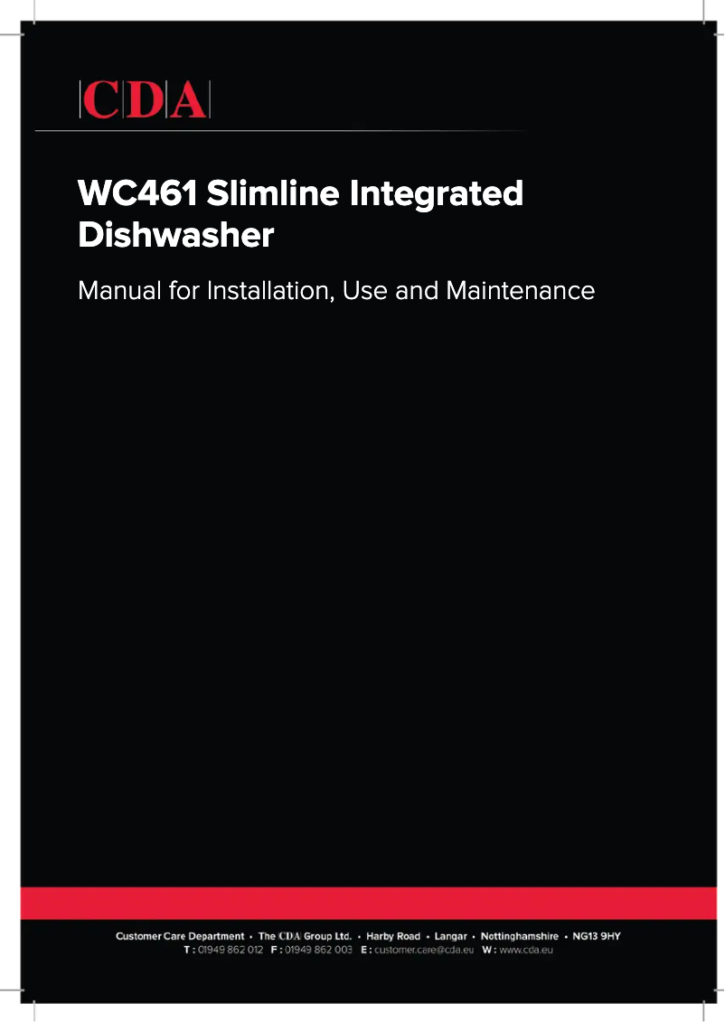Página 1 del manual Manual de usuario CDA WC461