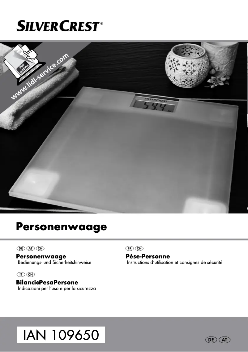 Imagen de la primera página del manual del dispositivo IAN 109650