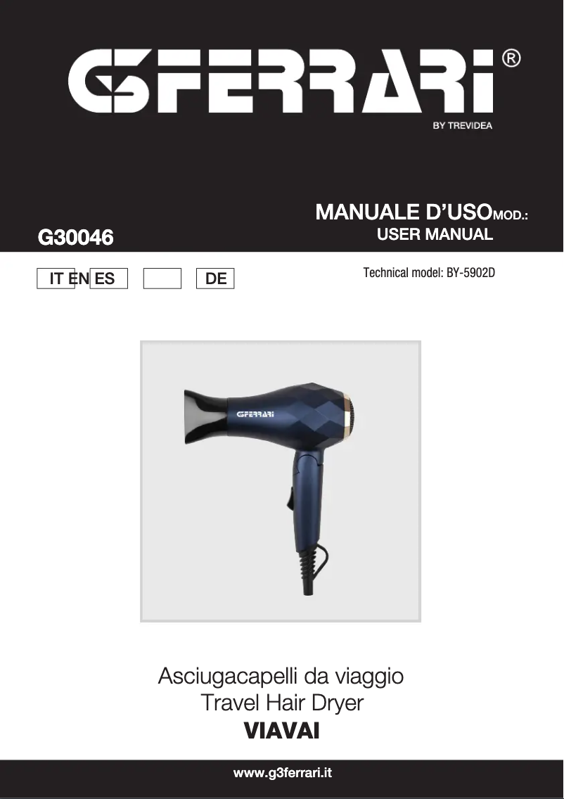 Página 1 del manual Manual de usuario G3 Ferrari Viavai G30046