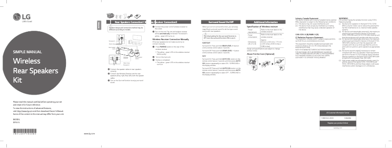 Imagen de la primera página del manual del dispositivo SPJ4