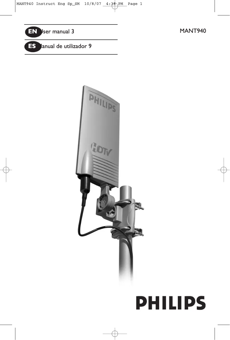 Imagen de la primera página del manual del dispositivo US2-MANT940