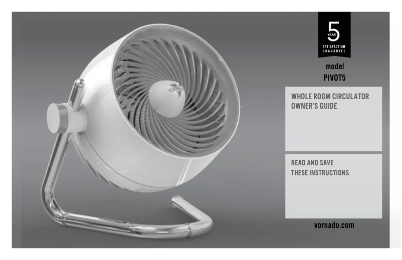 Página nº 1 - Manual de usuario Vornado PIVOT5