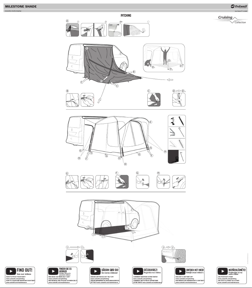 Página 1 del manual Manual de usuario Outwell Milestone Shade