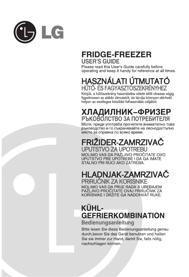 Imagen de la primera página del manual del dispositivo GR-F419BTQA