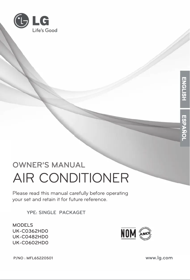 Imagen de la primera página del manual del dispositivo UK-C0362HD0