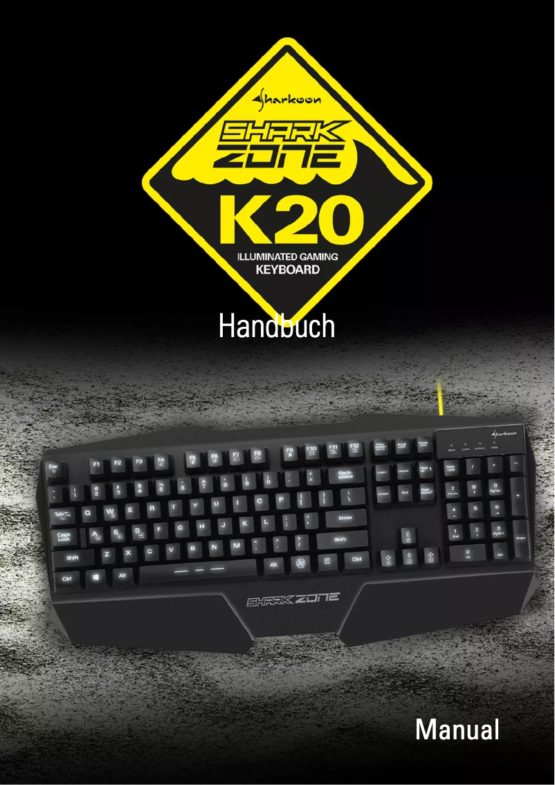 Página nº 1 - Manual de usuario Sharkoon SHARK ZONE K20