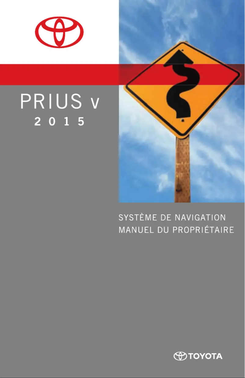 Imagen de la primera página del manual del dispositivo Prius V 2015 Navigation