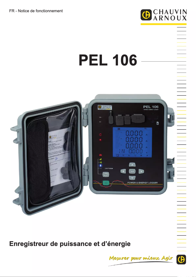 Imagen de la primera página del manual del dispositivo PEL106