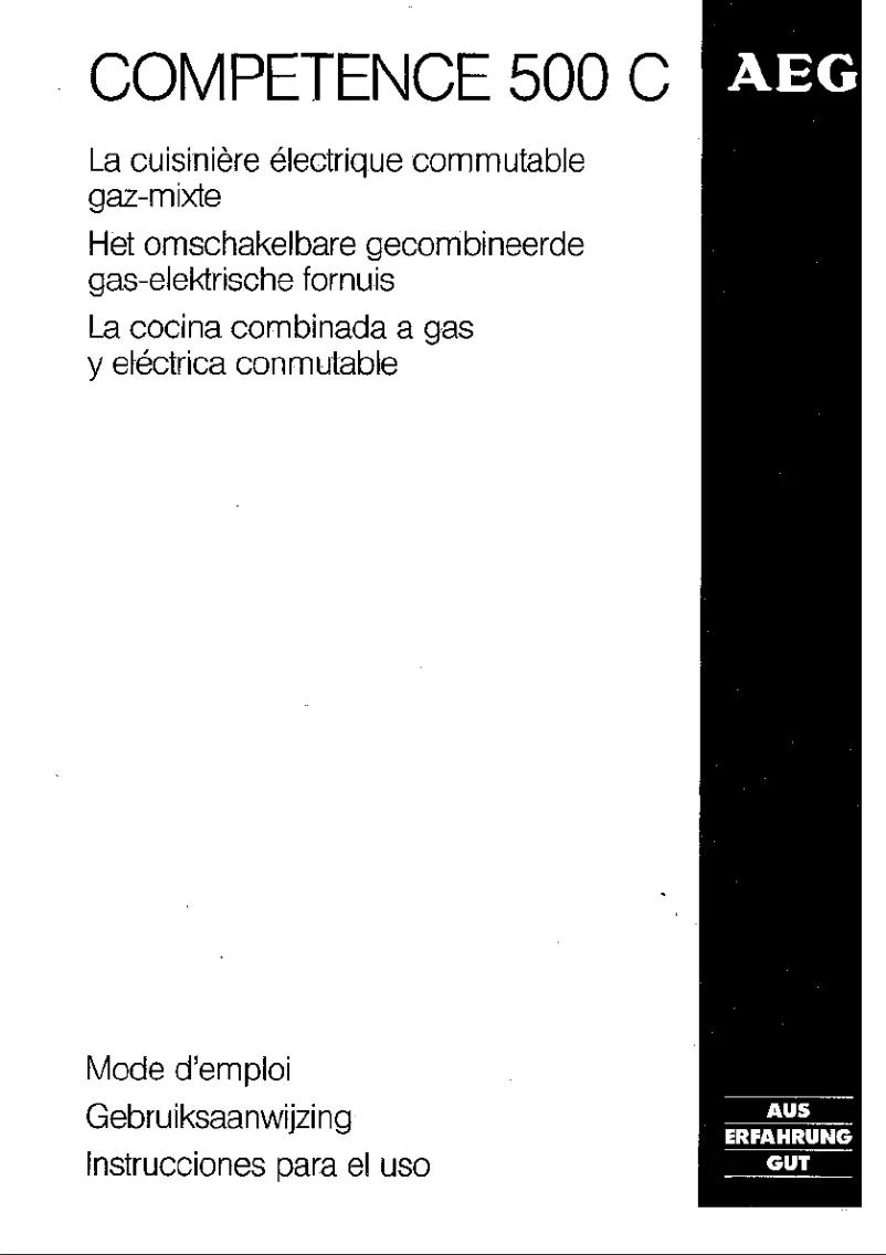 Imagen de la primera página del manual del dispositivo Competence 500C