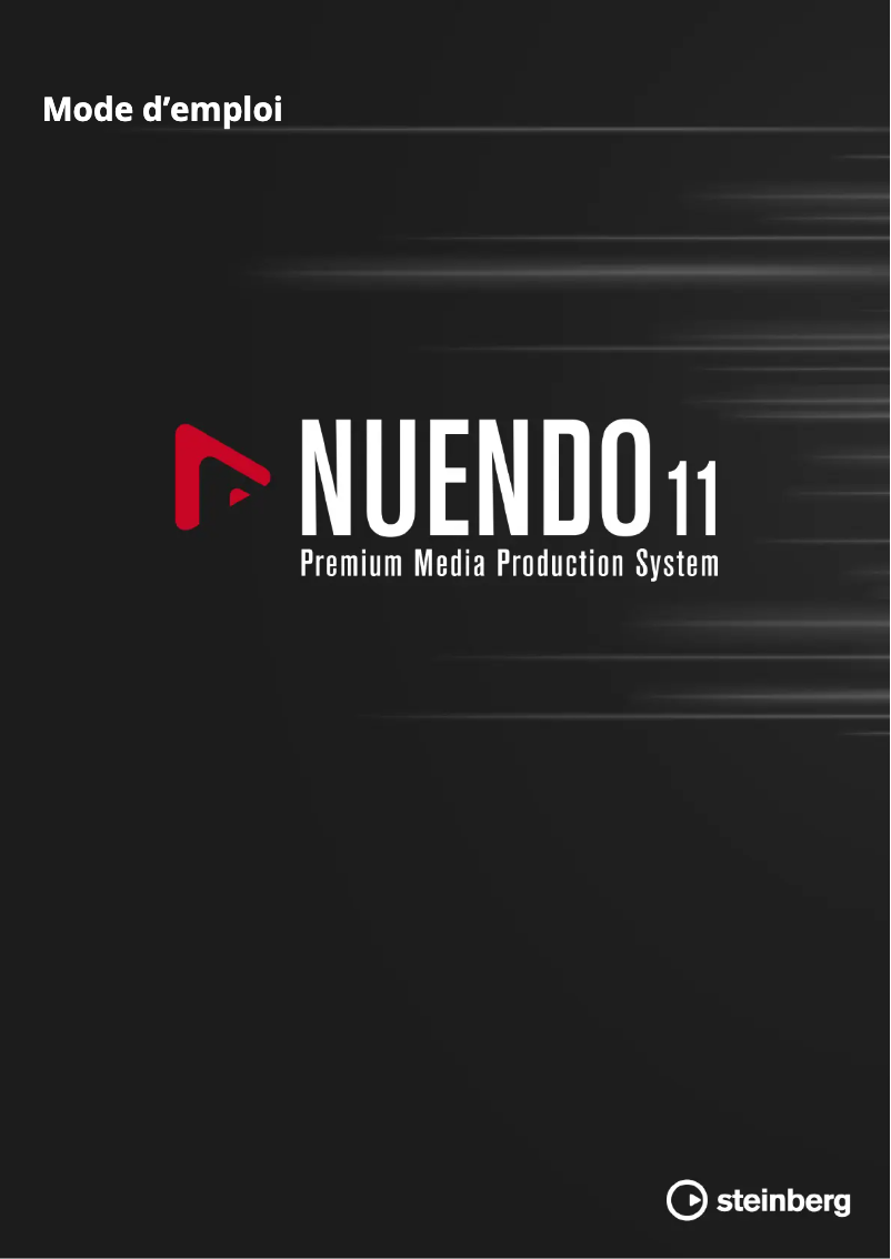 Página 1 del manual Manual de usuario Steinberg Nuendo 11