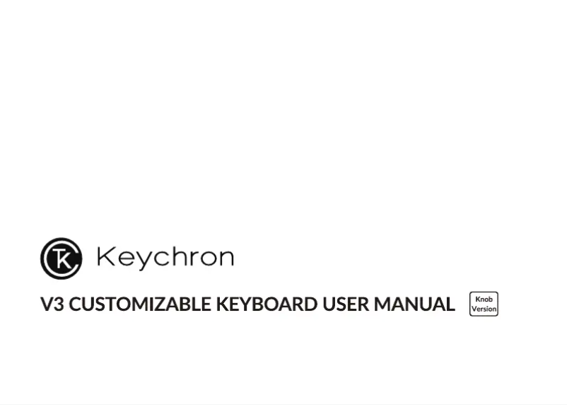 Página nº 1 - Manual de usuario Keychron V3