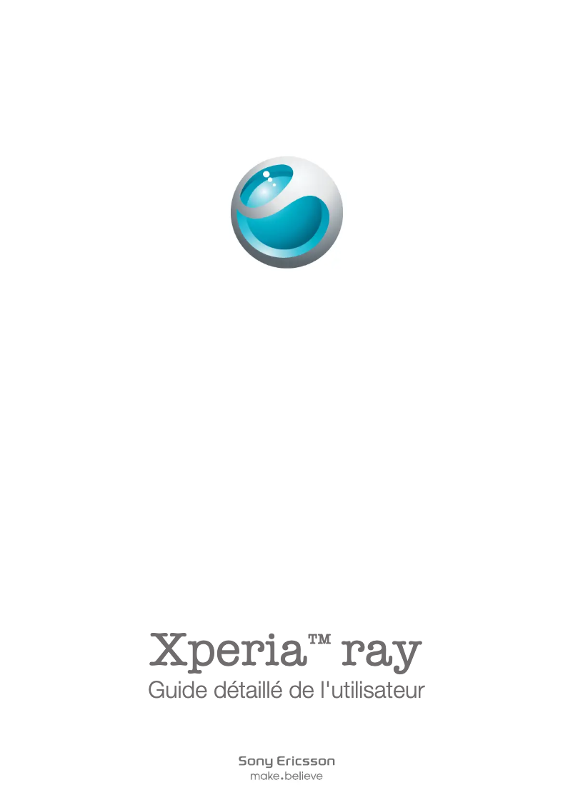 Imagen de la primera página del manual del dispositivo Xperia Ray