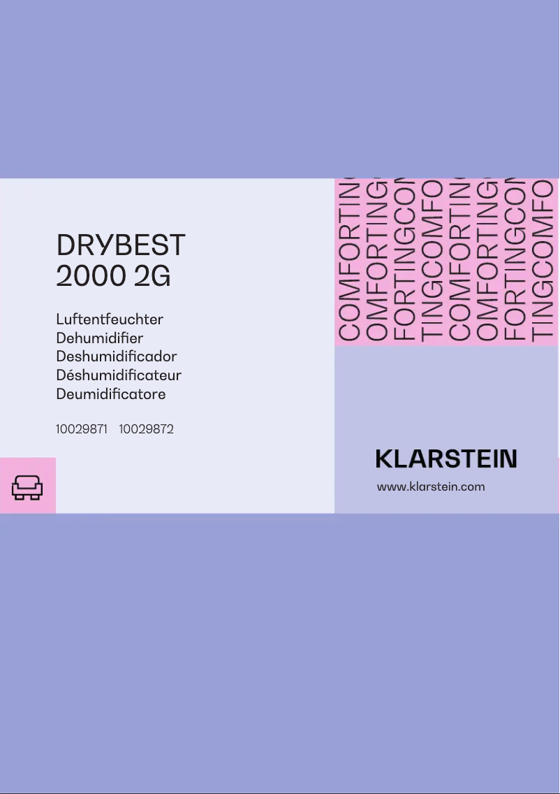 Página 1 del manual Manual de usuario Klarstein Drybest 2000 2G