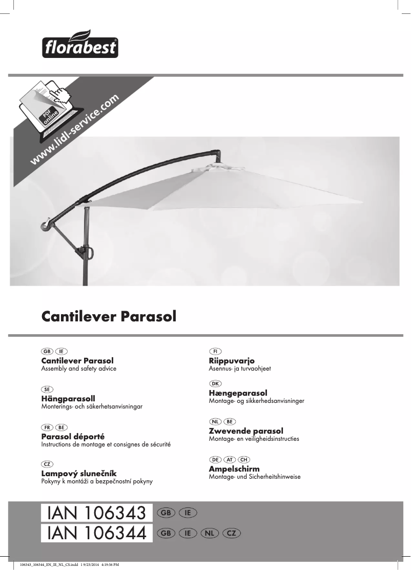 Página nº 1 - Manual de usuario Florabest IAN 106344