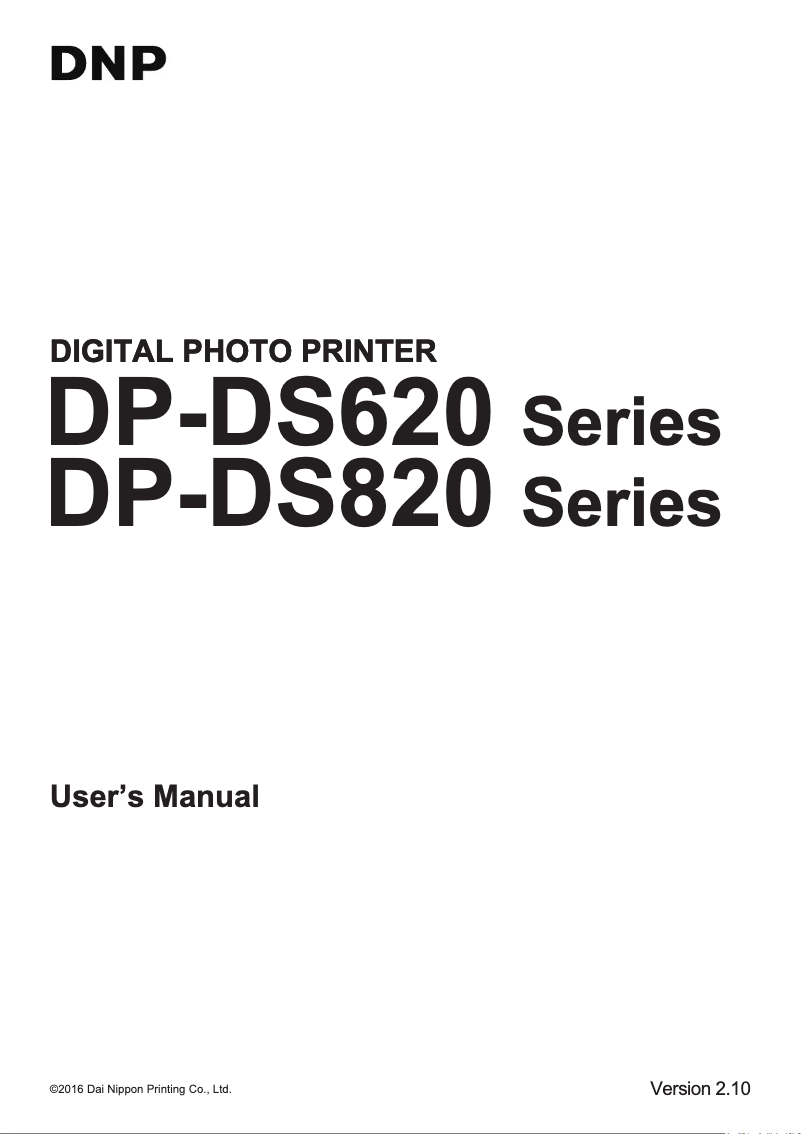 Imagen de la primera página del manual del dispositivo DP-DS820