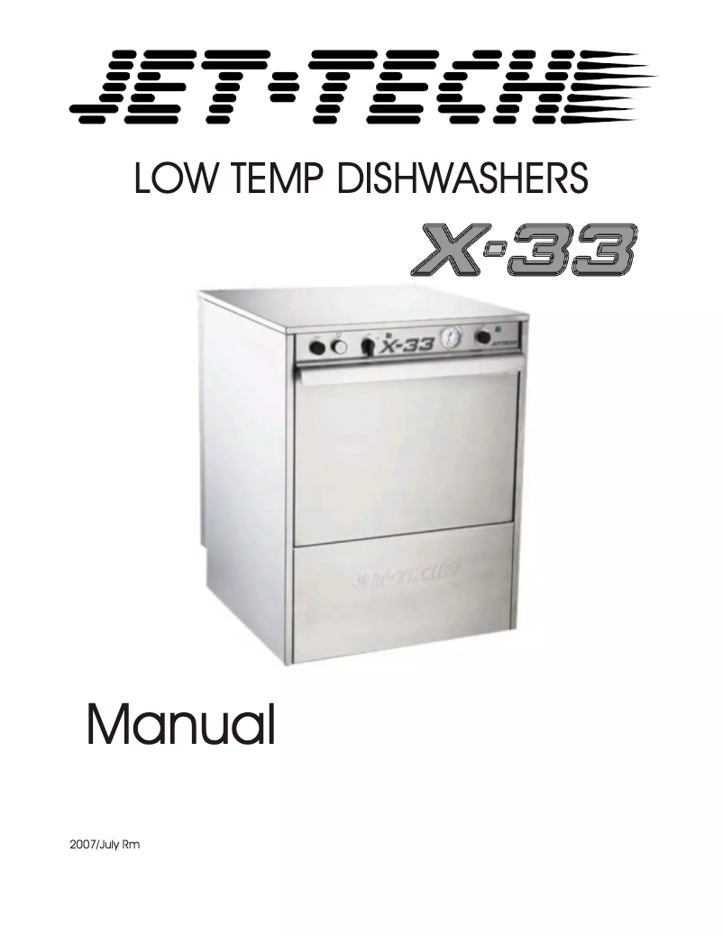 Página nº 1 - Manual de usuario Jet-Tech X-33