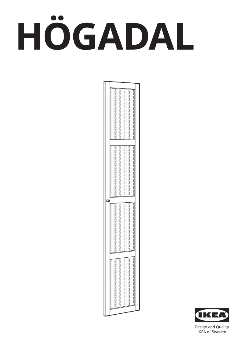 Página 1 del manual Manual de usuario Ikea HÖGADAL 805.332.83