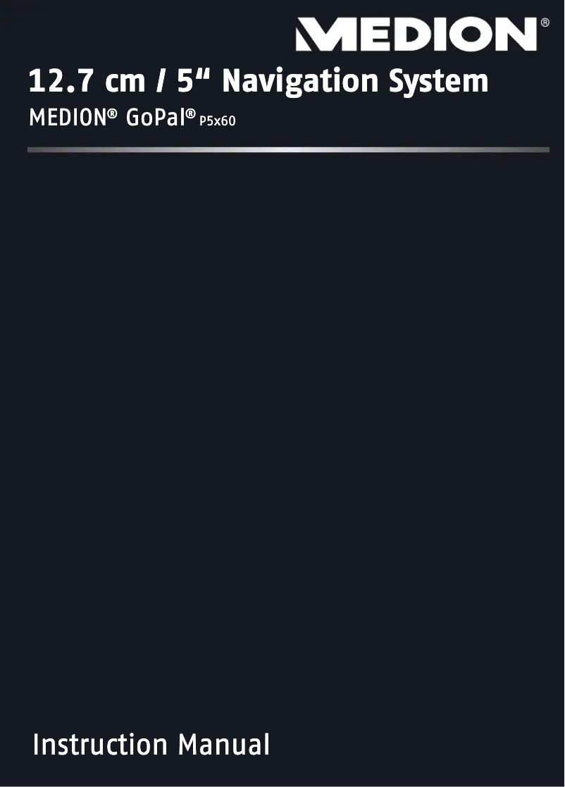 Imagen de la primera página del manual del dispositivo GoPal P5260 M40 (MD 98319)