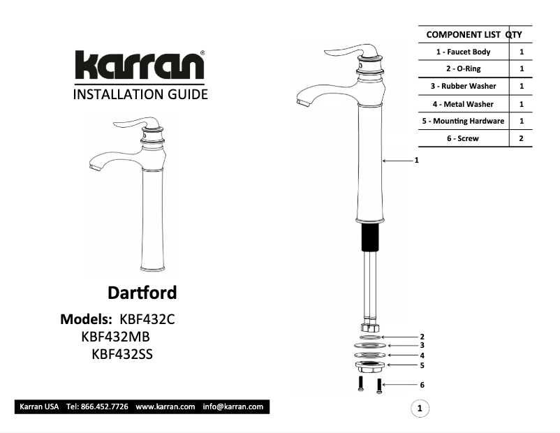 Imagen de la primera página del manual del dispositivo Dartford KBF432C