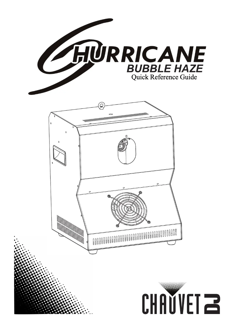 Imagen de la primera página del manual del dispositivo Hurricane Bubble Haze