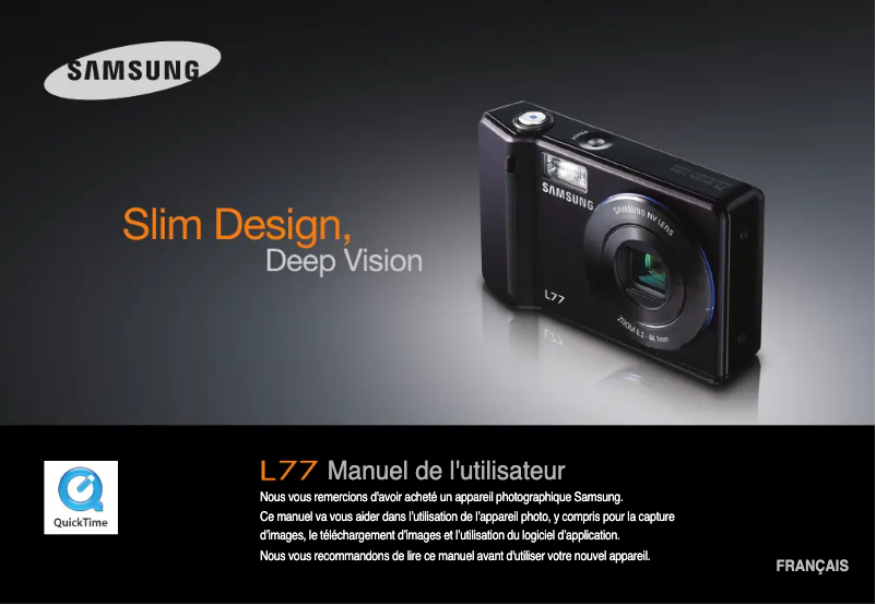 Imagen de la primera página del manual del dispositivo L77