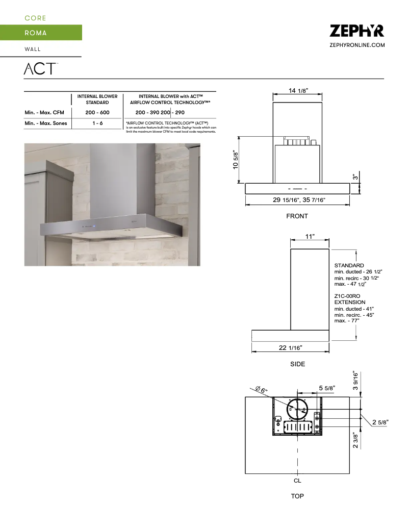 Imagen de la primera página del manual del dispositivo Roma ZRO-M90FS