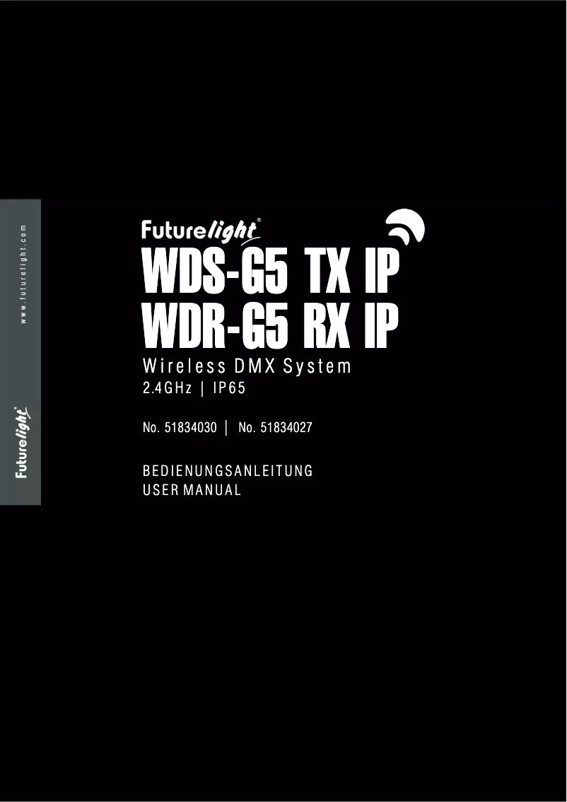 Página 1 del manual Manual de usuario Futurelight WDS-G5 TX IP
