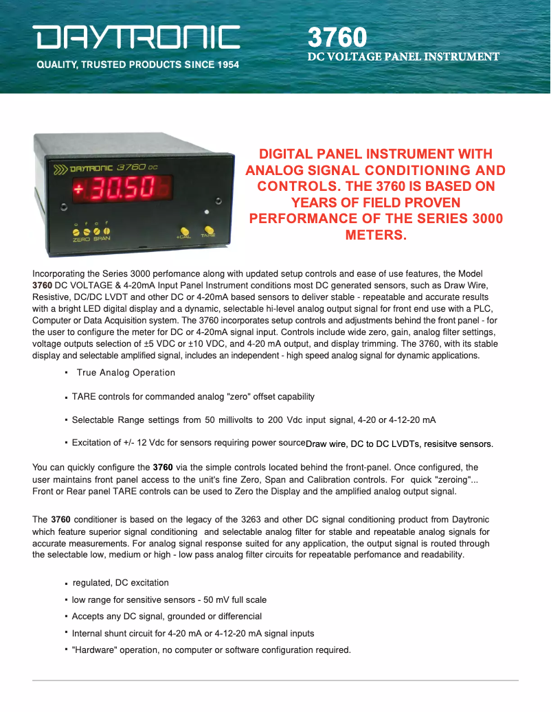 Imagen de la primera página del manual del dispositivo 3760P