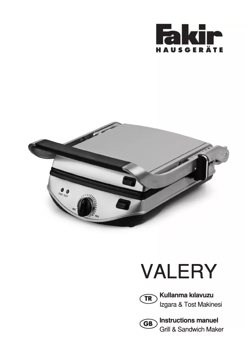 Página nº 1 - Manual de usuario Fakir Valery