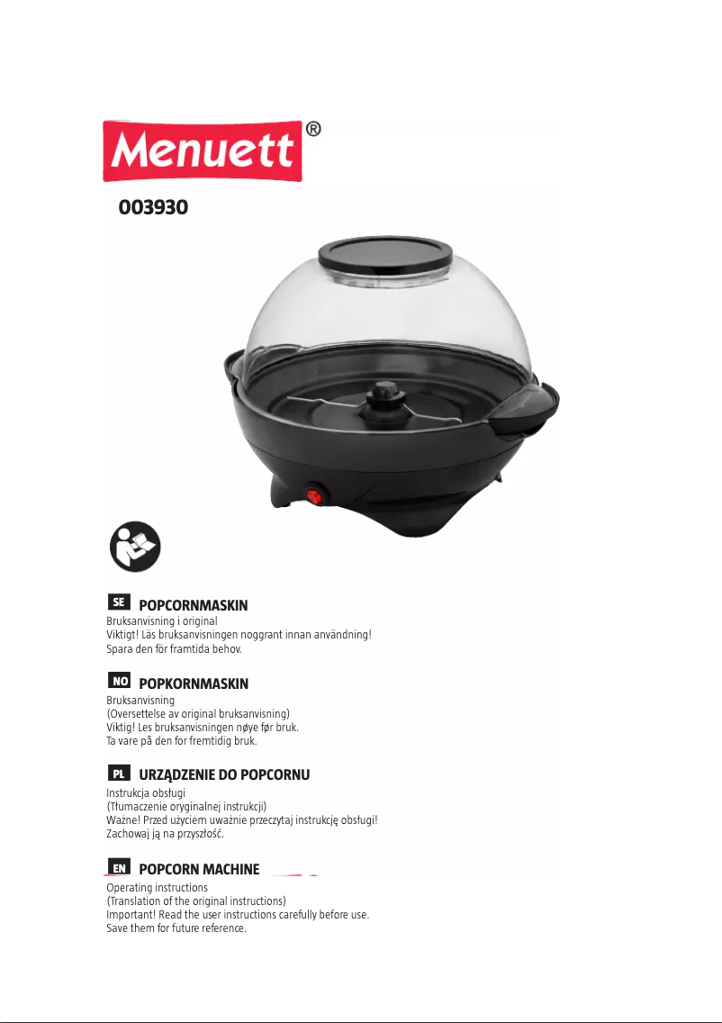 Imagen de la primera página del manual del dispositivo 003930