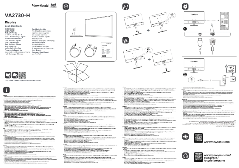 Imagen de la primera página del manual del dispositivo VA2730-H-9