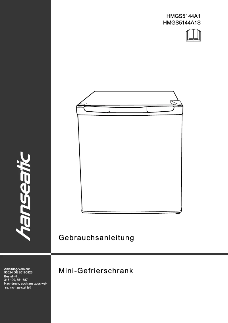 Imagen de la primera página del manual del dispositivo HMGS5144A1