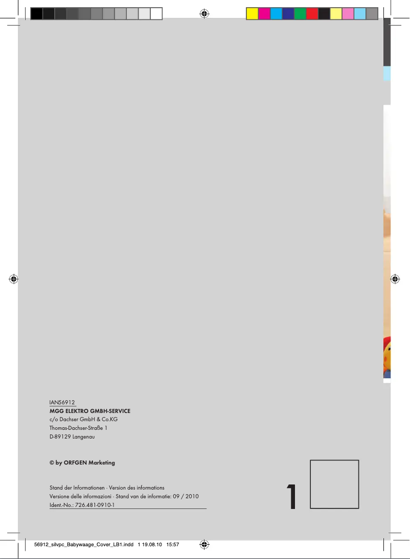 Imagen de la primera página del manual del dispositivo SBW 20 A1