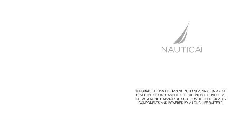 Imagen de la primera página del manual del dispositivo NCC 01 Chrono