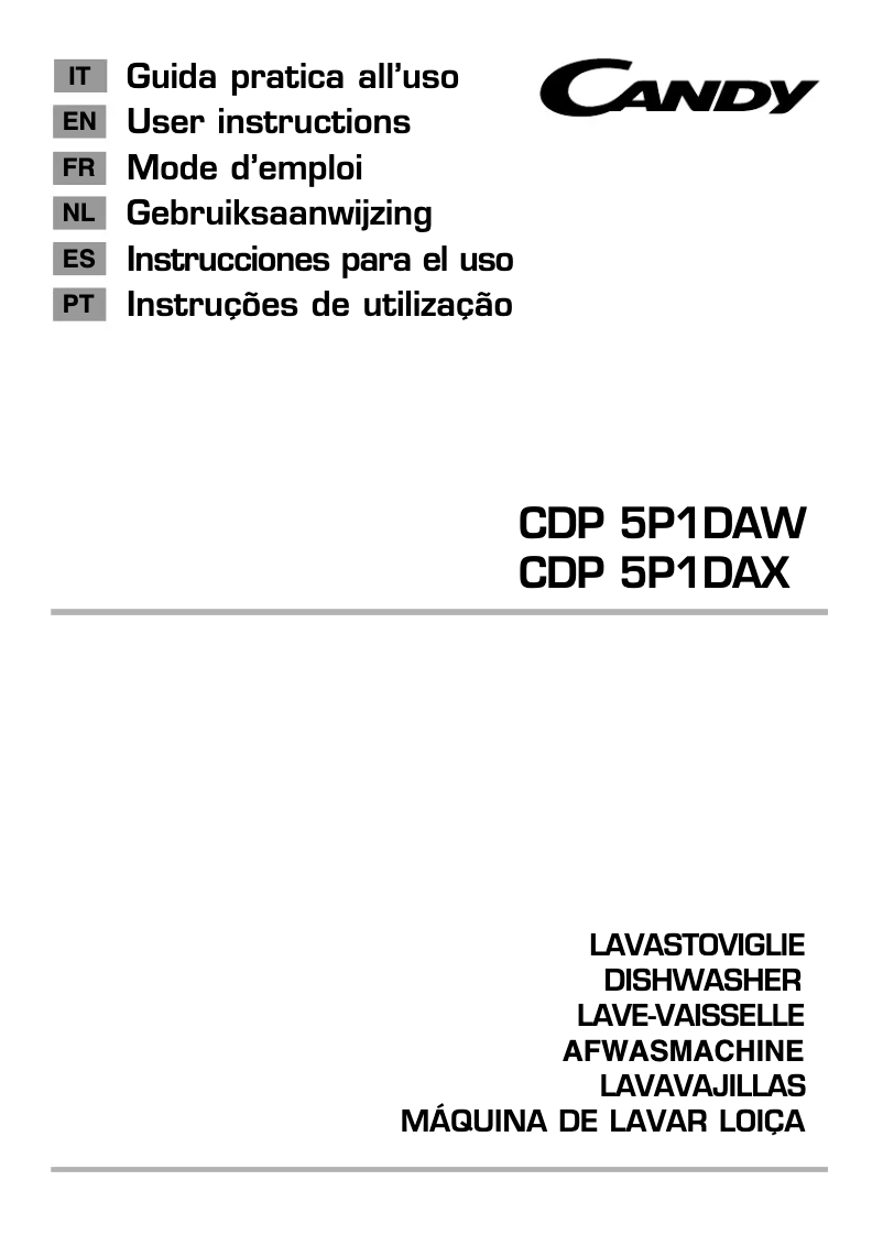 Imagen de la primera página del manual del dispositivo CDP 5P1DAX-S